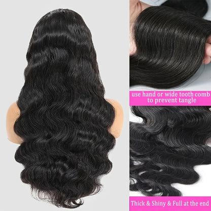 220 Density Body Wave Lace Front Wigs 13x4 13x6 40 Inch Lace Closure Wig 5x5 Gluless Transparent Human Hair Lace Frontal Wigs