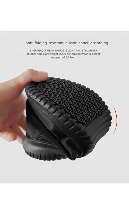 Chef shoes four season soft-sole anti-slip oil-proof waterproof portable kitchen work shoes fashion plus size casual men's shoes
