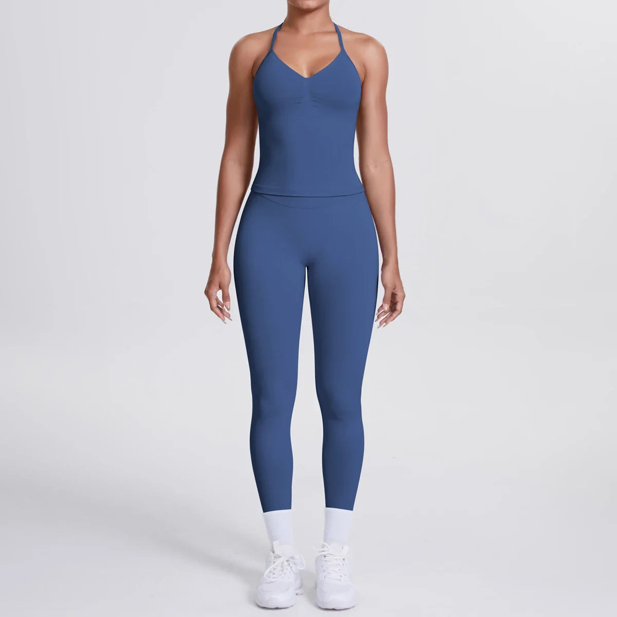 2 Piece Yoga Clothes Women Tracksuit Athletic Wear Pilates Fitness Suit Gym Workout Push Up Clothes Sports Bra Leggings Suit