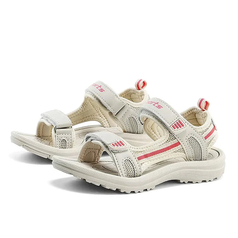 Children Casual Flat Sandals Boys Summer Beach Shoes Breathable Open Toe Non-Slip Kids Walking Footwear