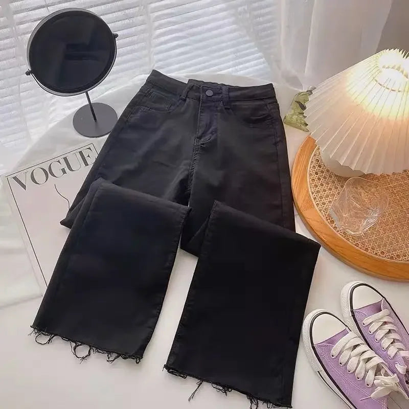 High-Waisted Light Blue Jeans For Women