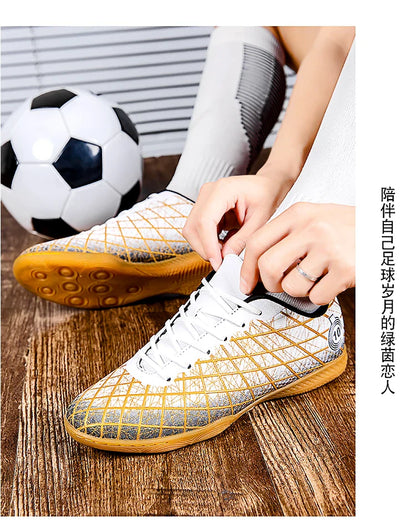 Stylish And Comfortable Adult Training Match Sports Football Shoes Outdoor Indoor Grass Sports Shoes For Youth Students 35-47#