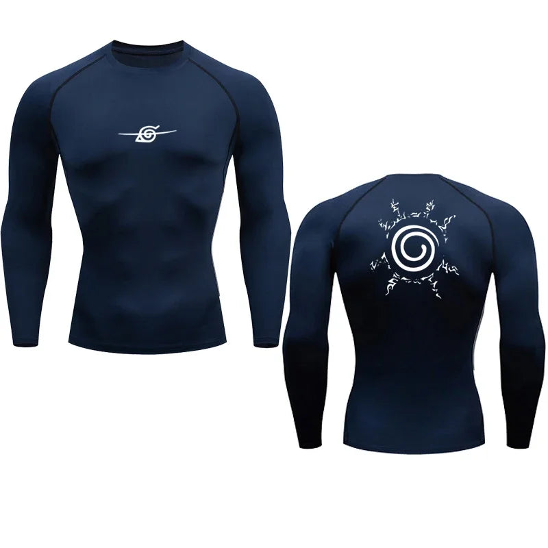 anime esporte secagem rápida ginásio tshirts fitness topos t verão outono masculino