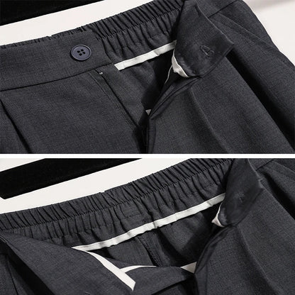 High Waist Suit Pants Women Gray Or Black Casual Trousers