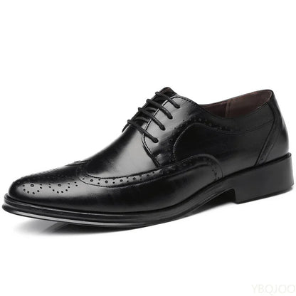 Large size fashionable men's office formal shoes low cut daily comfortable pointed multifunctional men's wedding men's shoes