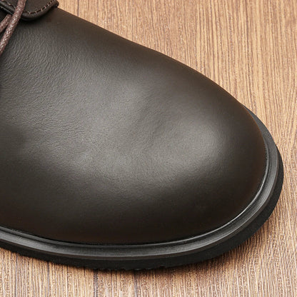 Genuine Leather Men Derby Shoes Ultralight Comfortable fashion Men Casual shoes Black Men Leather Shoes #KD6675