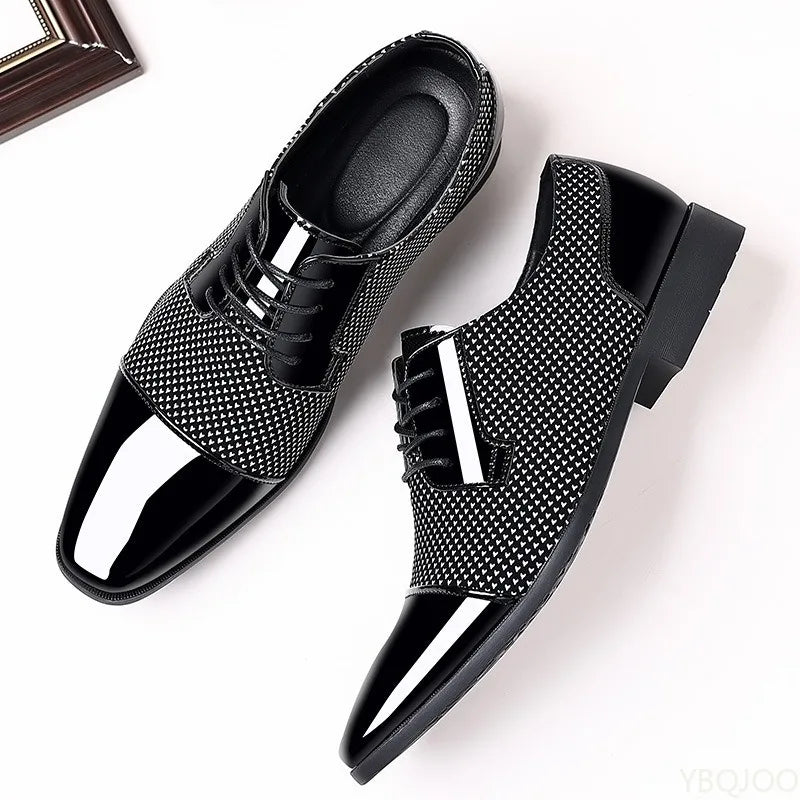 Men’s Fashion Business Formal Shoes – Black/Brown Leather, EU Sizes 40–48