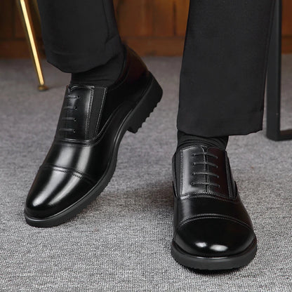 Men's casual leather shoes, business casual shoes, formal fashion, banquet flat shoes, size 50 men's shoes