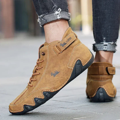 Men's Boots Casual Fashion Luxury Designer Soft Sole Waterproof Mens Loafers New Trend High Quality Couple Lace Up Hiking Shoes