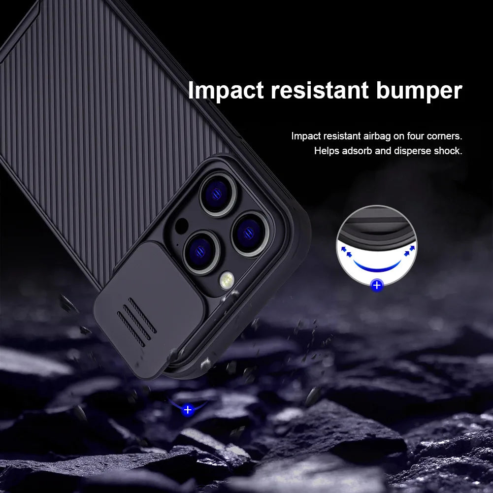 Slide Camera Lens Protection For Magsafe Magnetic Wireless Charging Case For iPhone 13 14 15 16 Pro Max Plus Soft Silicone Cover