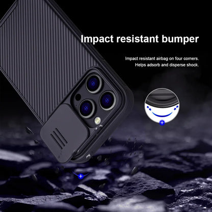 Slide Camera Lens Protection For Magsafe Magnetic Wireless Charging Case For iPhone 13 14 15 16 Pro Max Plus Soft Silicone Cover