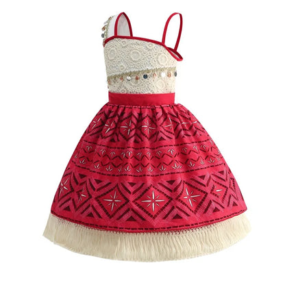 2026 Novo Filme Moana Cosplay Roupa Vestido Infantil Carnaval Vaiana Purim Festival Fantasia Menina Princesa Aniversário Festa Vestido