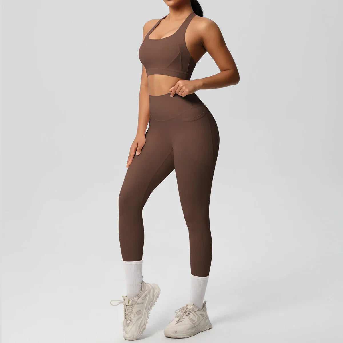 Yoga Suit Sports Set Womens Sportswear Sports women's yoga bra  Tummy Control Slimming Booty Leggings Women's tracksuit