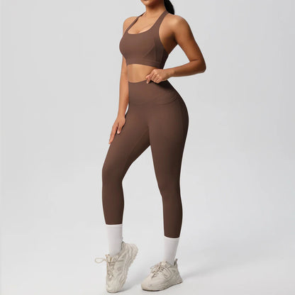 Yoga Suit Sports Set Womens Sportswear Sports women's yoga bra  Tummy Control Slimming Booty Leggings Women's tracksuit