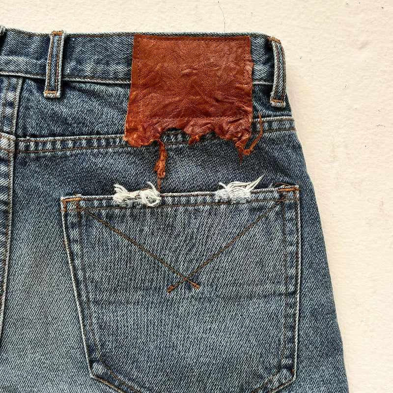 Y2K Vintage Baggy Jeans Men Harajuku Streetwear Wide Leg Denim Pants American Style Distressed Rough Edges Unisex Ripped Jeans
