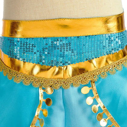 Baby Girl Christmas Party Arabian Costume Girls Aladdin Outfits Child Fancy Dress Sets Kids Halloween Jasmine Princess Dresses