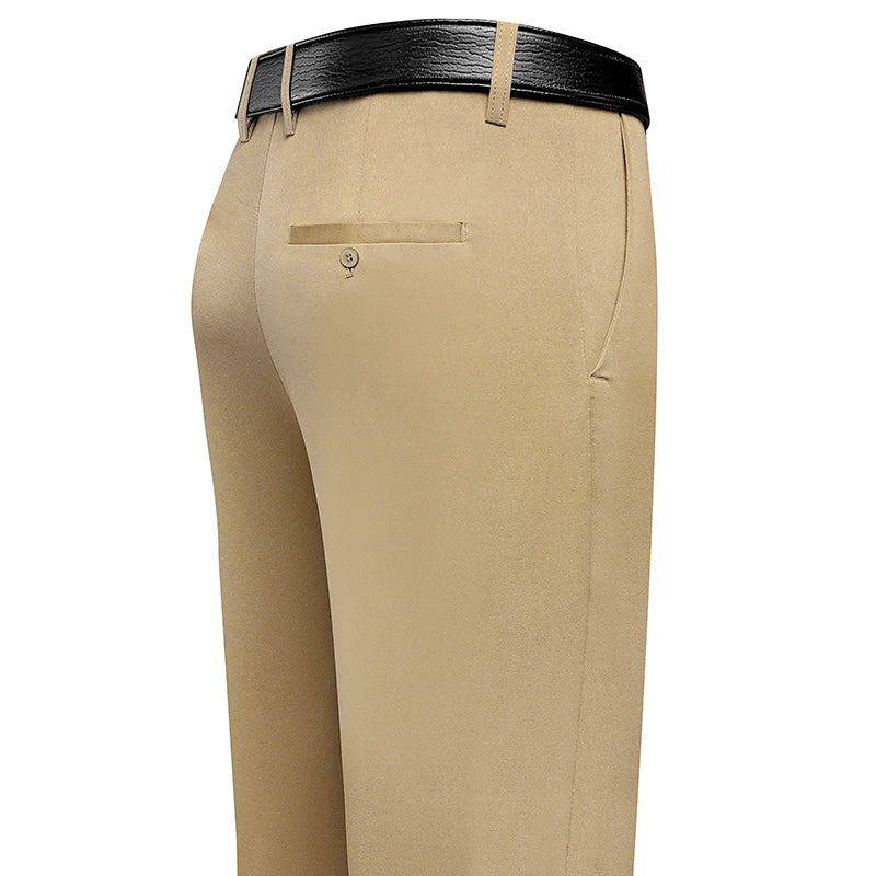 Four Season Men's Business Casual Pants Spring Summer Stretch Trousers Office Suit Pants Men Formal Pants Breathable Comfortable
