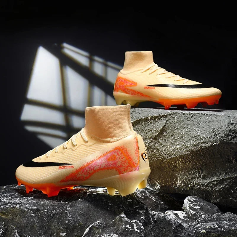 New Men Women Professional Football Boots Training Cleats Sport Sneakers Trainer Lightweight Grass Non-slip Match Soccer Shoes
