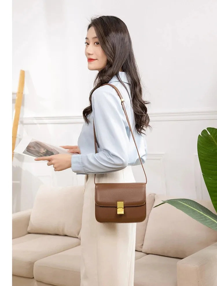 High Quality Bags For Women 2024 Trend Fashion Luxury Designer Shoulder Bag New In Metal Buckle Leather Exquisite Crossbody Bags