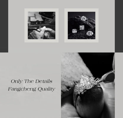 D VVS1 Moissanite Four Claw Earrings For Women Man S925 Sterling Silver Sparkling Wedding Jewelry Shipping from the USA