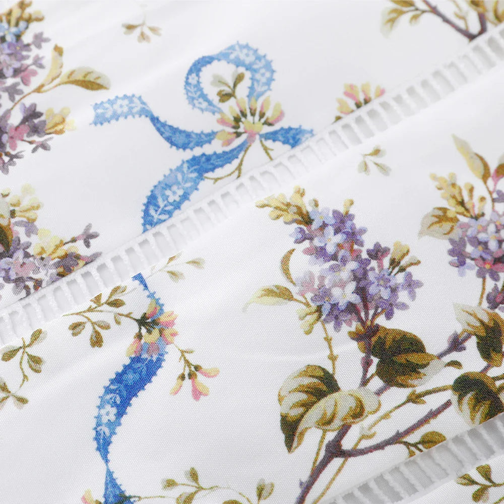 Summer Clothes for Women Midi Elegant Dress 2025 New Arrivals White Floral Print Holiday Dress