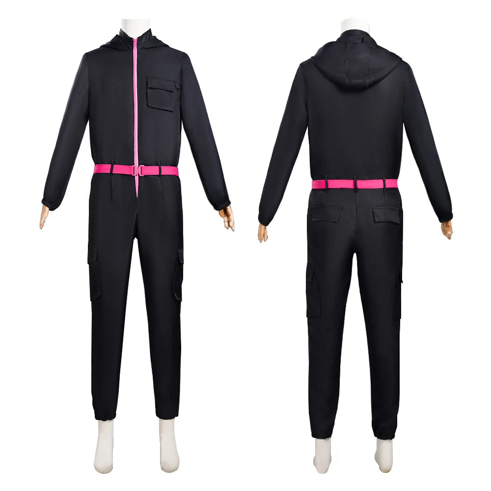 Anime and game jumpsuit red pink black role-playing party sports suit prop role-playing classic costume new