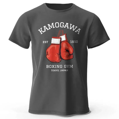 Streetwear Men Hajime No Ippo Printed Pure Cotton Vintage GYM Men's T-Shirt for Men Women Tops Funny Manga Kamagowa Boxing Gym