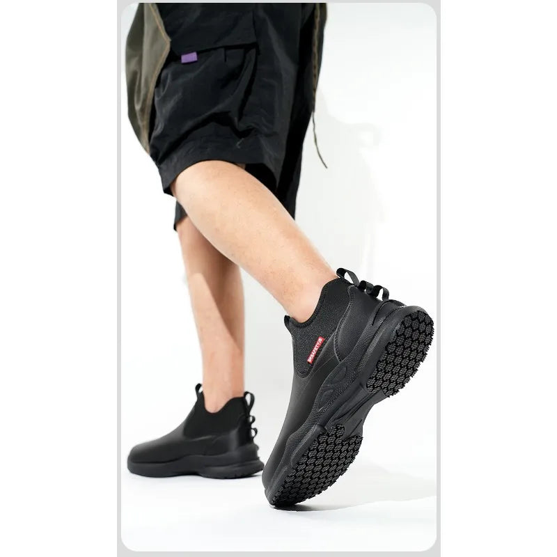 Men's Work Shoes Non Slip Oil Resistant Chef Shoes Suitable Seasons Lightweight and Comfortable with A Soft Sole That Not Tiring