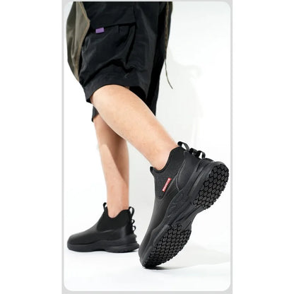 Men's Work Shoes Non Slip Oil Resistant Chef Shoes Suitable Seasons Lightweight and Comfortable with A Soft Sole That Not Tiring
