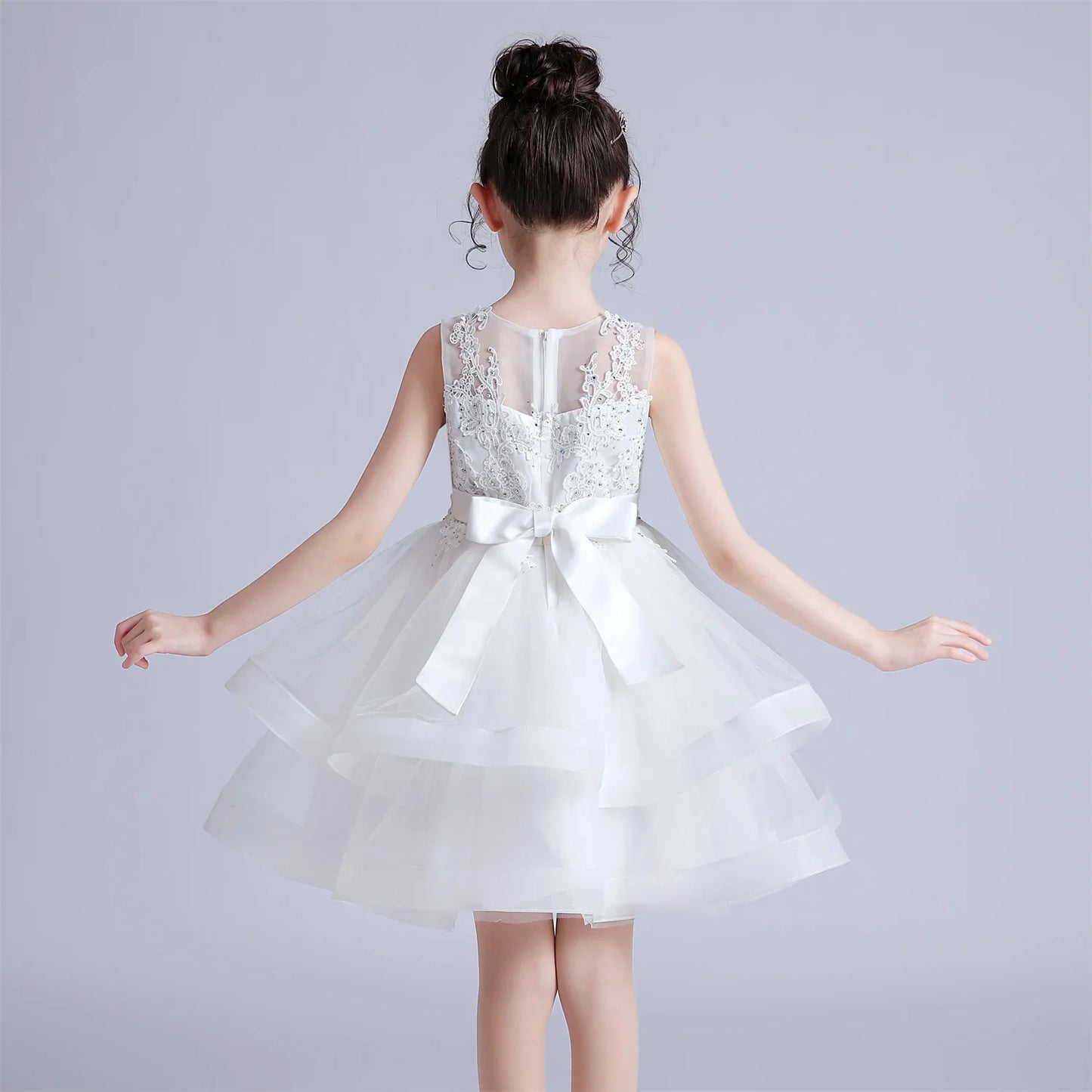 3-10 Years Baby Girls Princess Dress Summer Ball Gown Wedding Dress Piano Performance Costume Host Costume Children's Clothing