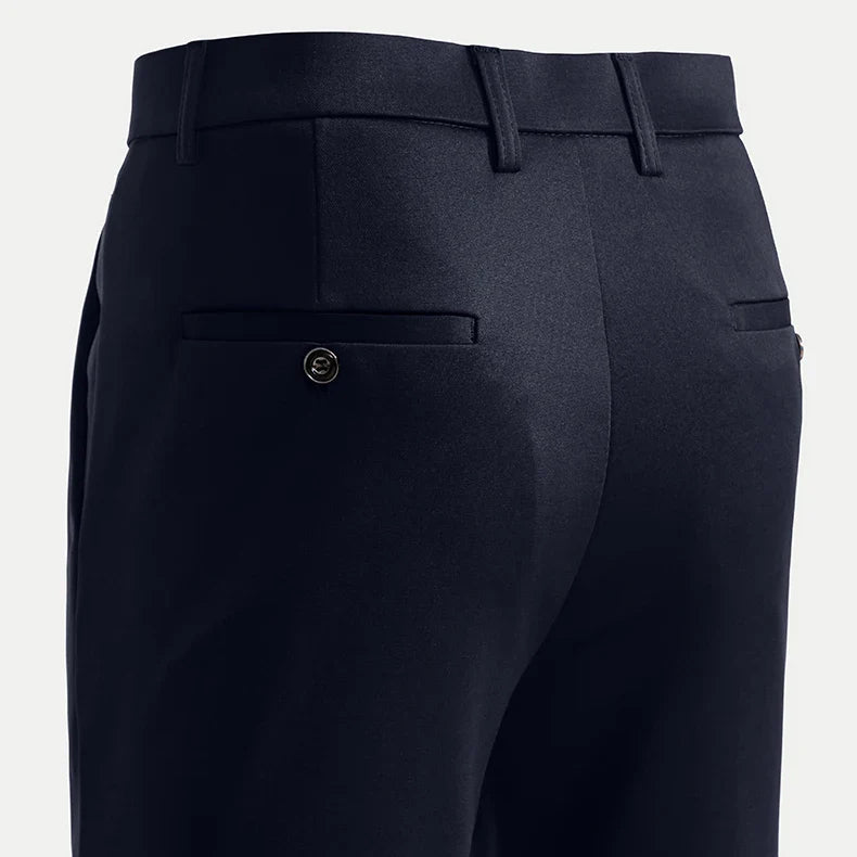 Men's Stretchy Casual Pants Business Suit Pants Spring Summer Breathable Dress Pants Full Length Homme Work Trousers