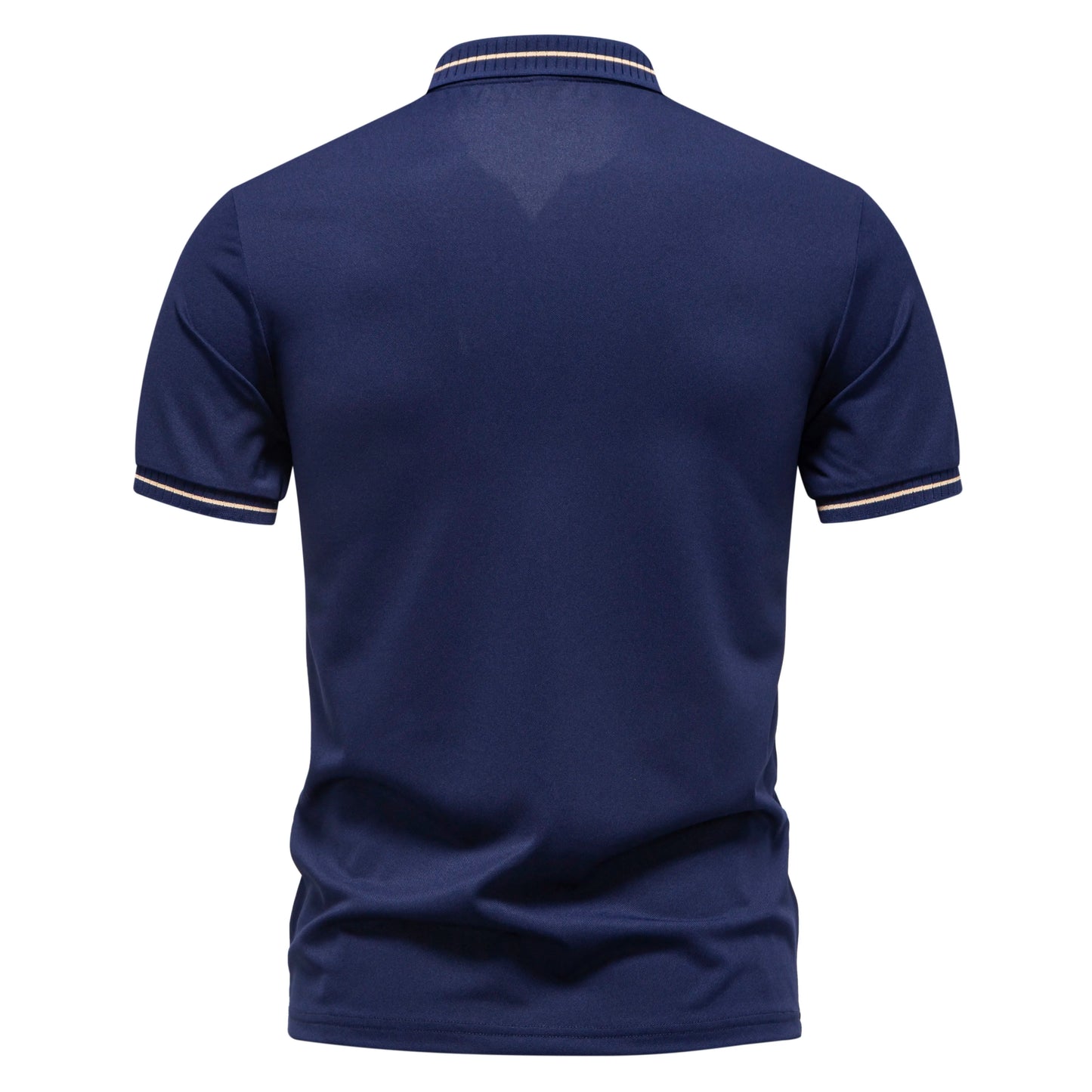 2026 New Men's Polo Collar T-shirt Short Sleeved Casual Sweat Absorbing Breathable T-shirt Men's Top