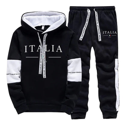 Hot Sales Mens Tracksuit Printing Casual Sweatshirts Sportswear Outdoors Sports Jogging Mens Clothing Single Piece Hoodie Pants