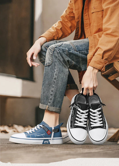 Men's plus size casual Canvas shoes summer soft-sole non-slip outdoor walking shoes fashion youth sports board shoes flat shoes