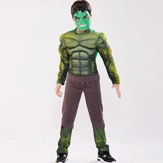 New Hulk Iron Man Children's Role Playing Spider Man Superman Children's Tight Clothing Fantastic Costume Halloween Party