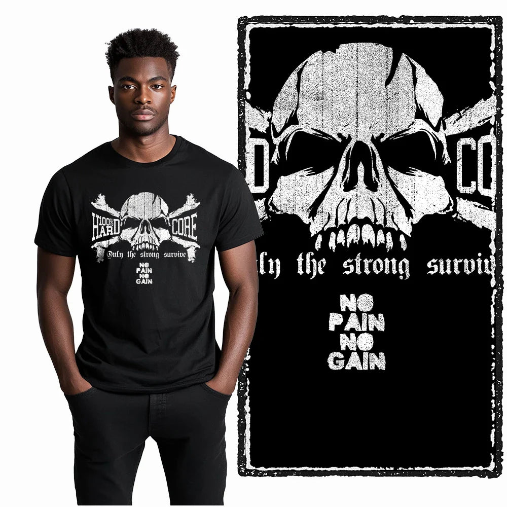 Coolmind YG Body building gym Cotton Exclusive Graphic Men T shirt for men cotton Big Size Cool BLACK men's novelty tee shirt