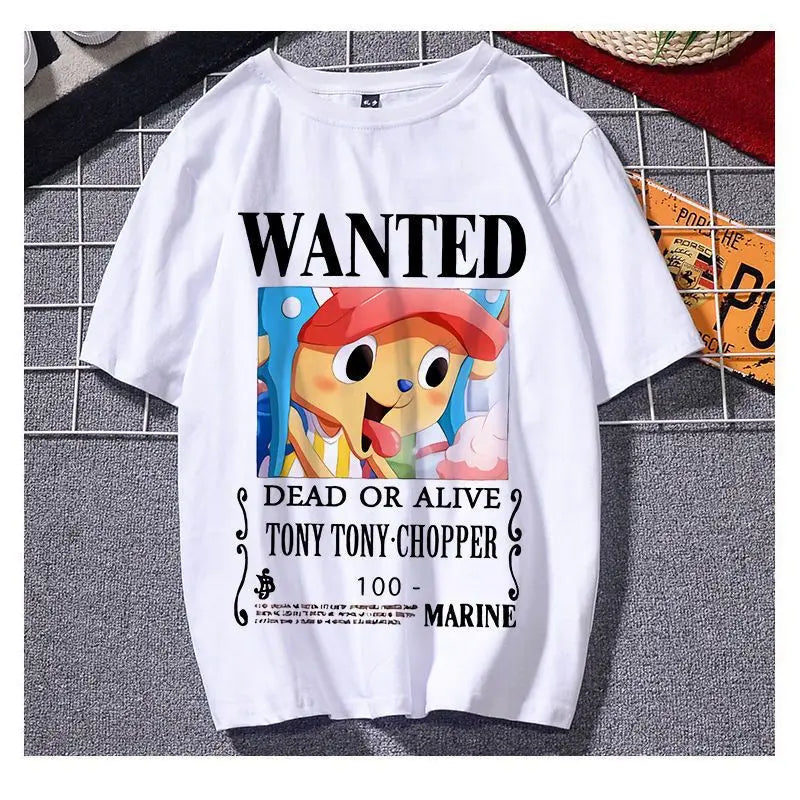 ONE T-shirt Luffy Sauron Tide Brand Peripheral Clothes Men's and Women's Summer Loose Short-sleeved Sports and Leisure Top PIECE