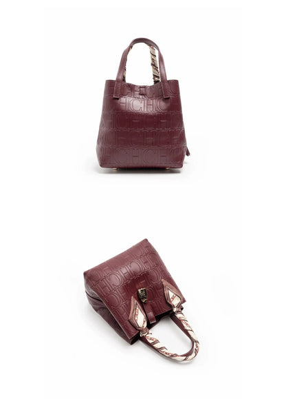 Large Capacity Handbag Luxury Brand Temperament Letter Print with Lock Design 2025 Trendy Women's Crossbody Bag