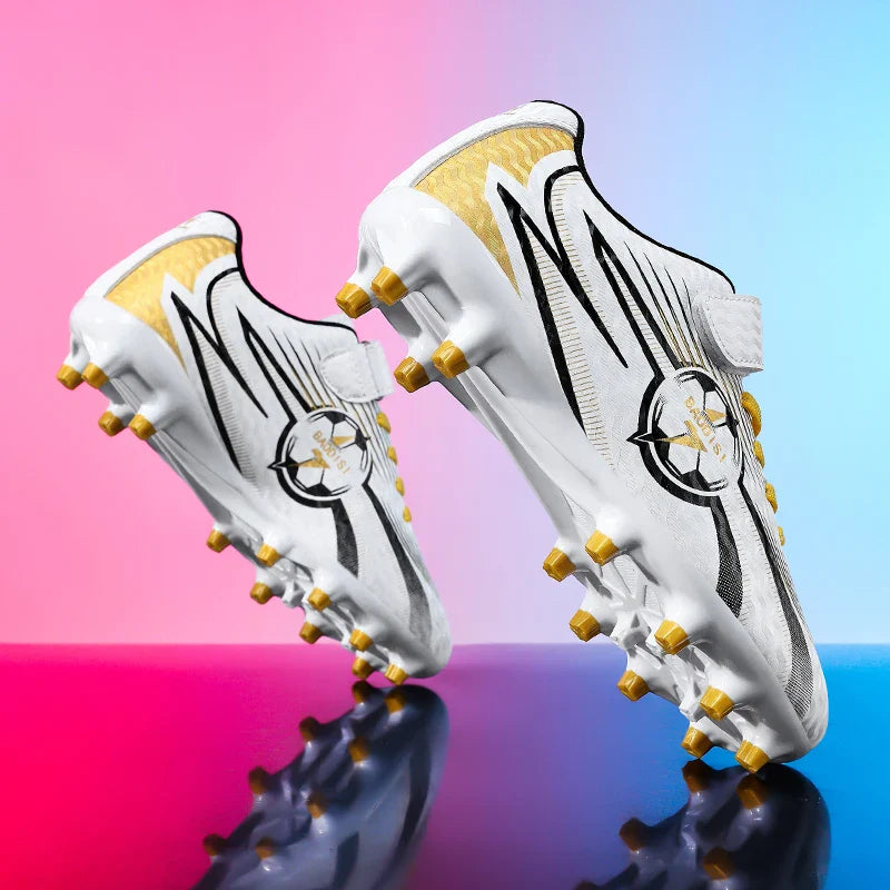 Youth Kids Professional Soccer Cleats Football Boots Non Slip Breathable Lightweight Training Shoes Boys Girls Match Sneakers