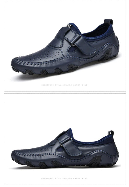 Fashion Loafer Shoes Men Genuine Leather Soft Comfy Slip-on Moccasins Handmade Man Casual Shoes Drive Walk Luxury Leisure