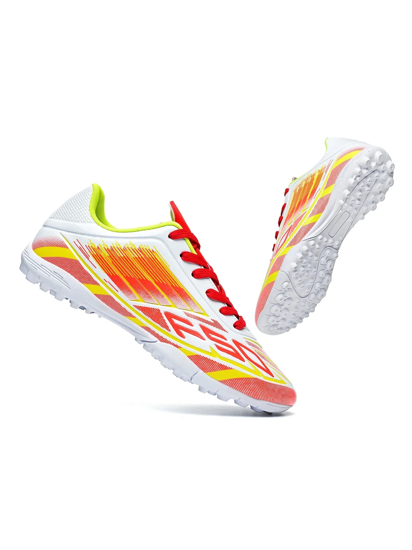 Men Women Kids TF Turf Soccer Cleats Training Wear Non-Slip Wear-Resistant PU Fabric Rubber Sole