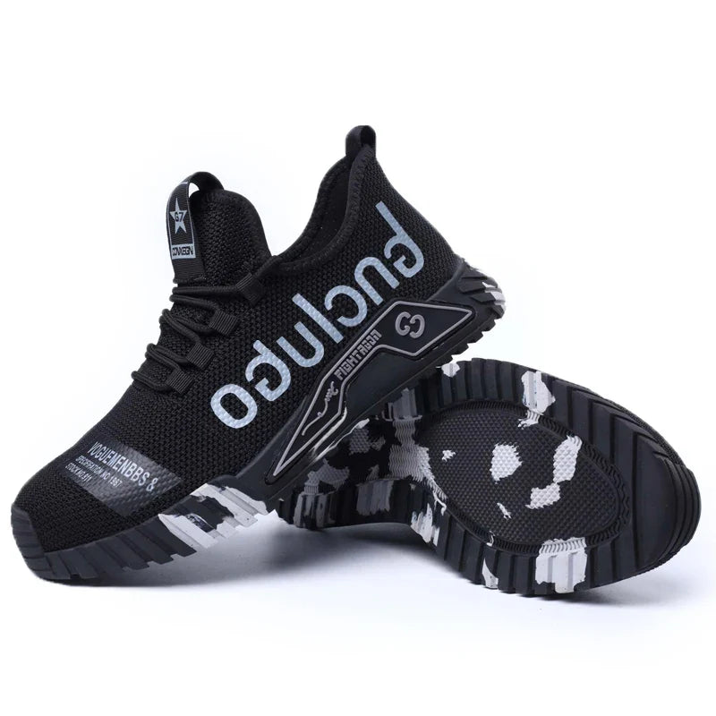 Protective Steel Toe Safety Shoes Men Anti-puncture Work Shoes Men Breathable Industrial Shoes Indestructible Work Safety Boots