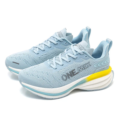 Tênis de Corrida Masculino ONEMIX com Amortecimento de Ar, Tênis Esportivo Respirável de Malha para Uso Externo, Aumento de Altura, Calçado de Caminhada, Tamanhos EU 35-47