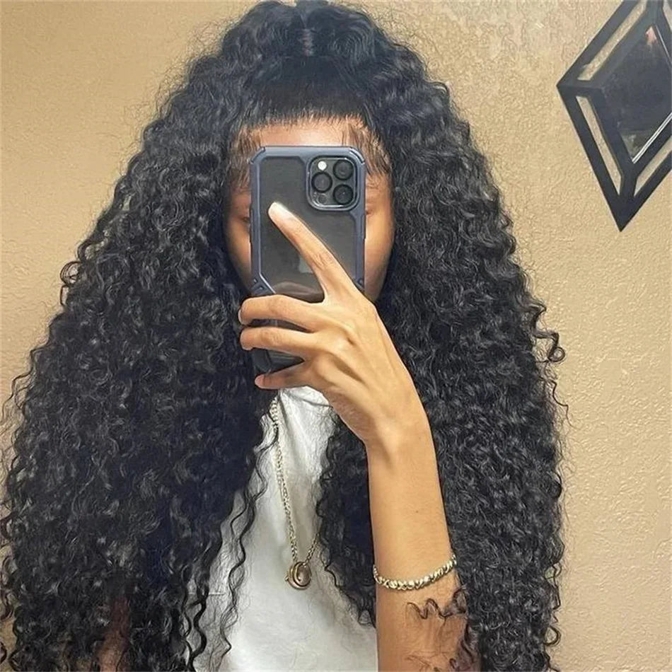 34 36inch Hd 13x4 13x6 Curly Wigs Deep Wave Frontal Wig Brazilian Curly Human Hair Wig Loose Water Wave Wig For Women