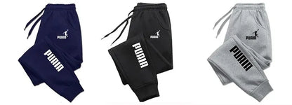 Printed Men's Sweatpants Spring Autumn Jogging Trousers Fitness Loose Fit Clothing Solid Color Outfit Streetwear Pants