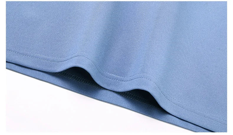 High quality men's short sleeve polo shirt new breathable and fashionable color blocked collar T-shirt summer ice silk cool top