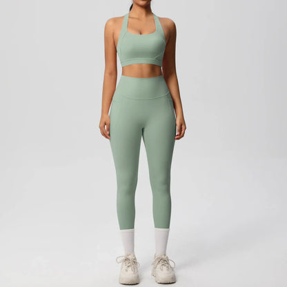 Yoga Suit Sports Set Womens Sportswear Sports women's yoga bra  Tummy Control Slimming Booty Leggings Women's tracksuit