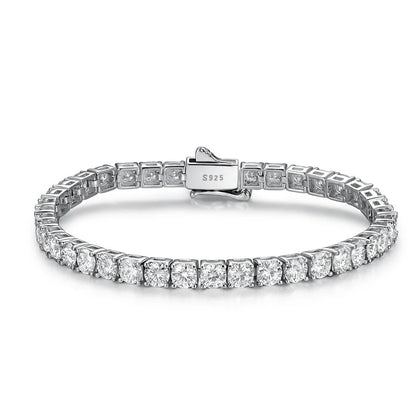 2-5mm Man Moissanite Tennis Bracelet S925 Sterling Silver for Women Full Lab Diamond sparkling Wedding Party Jewelry