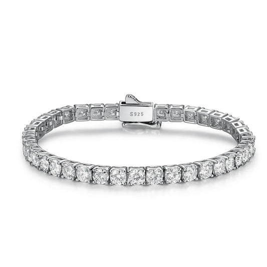 2-5mm Man Moissanite Tennis Bracelet S925 Sterling Silver for Women Full Lab Diamond sparkling Wedding Party Jewelry