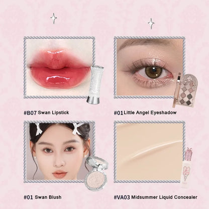 Little Angel Collection Makeup Gift Box Eyeshadow Blush Cream Matte Lipstick Highlighter Full Kit All In One